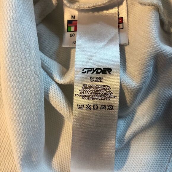 Spyder 1/4 Zip Men’s Pullover White Size Medium - Picture 14 of 16
